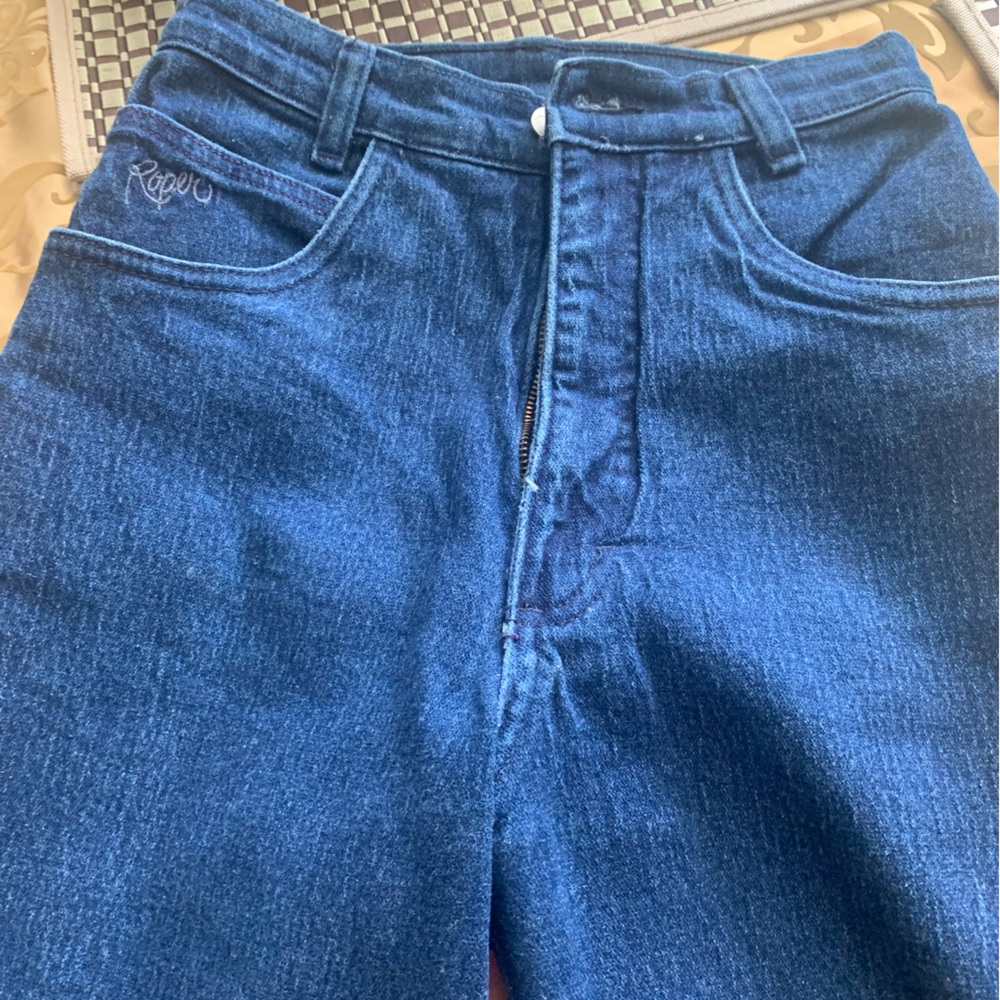 VINTAGE Roper blue denim jeans. Size 5/6
